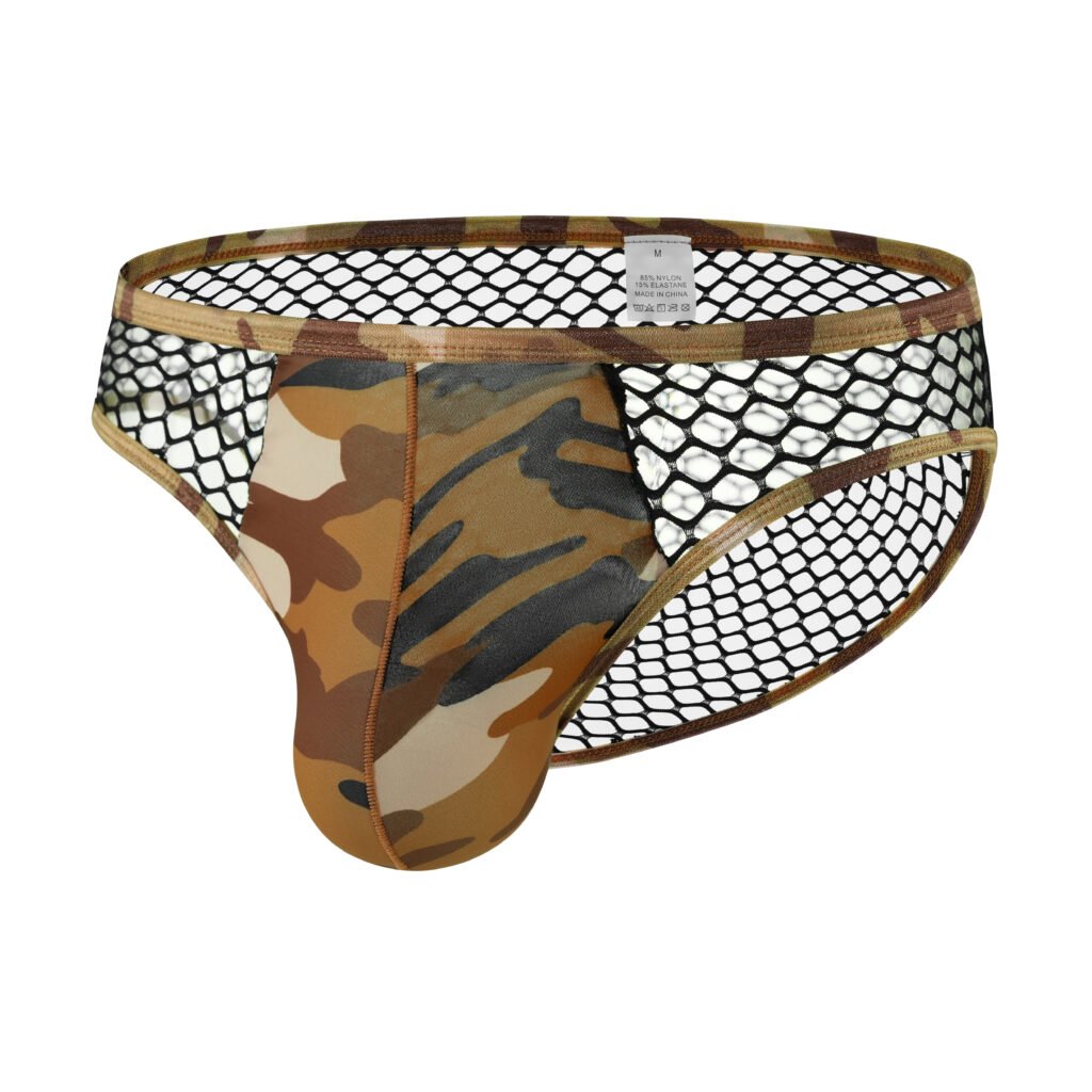 Black Mesh Brief Series (Camouflage Desert)