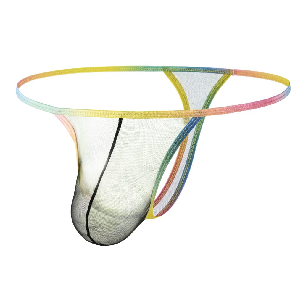 Mesh Thong — Rainbow / Pride Collection: No. 4 — Cyan / Teal