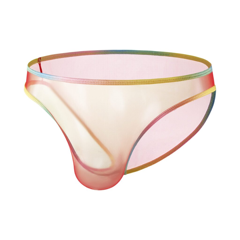 Mesh Brief — Rainbow Trim Collection: No. 4 — Red