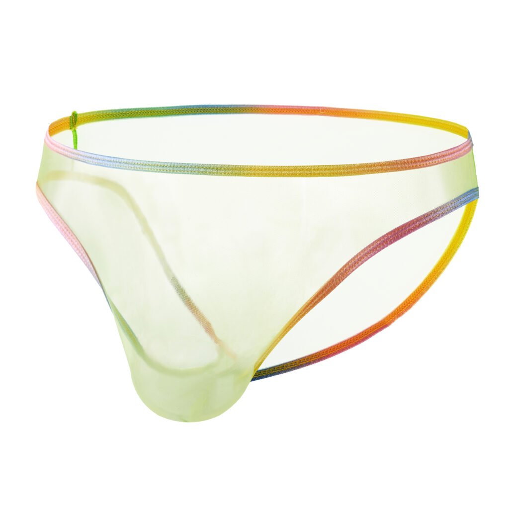 Mesh Brief — Rainbow Trim Collection: No. 4 —Green