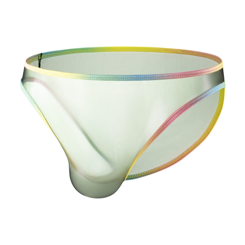 Mesh Brief — Rainbow Trim Collection: No. 4 — Black