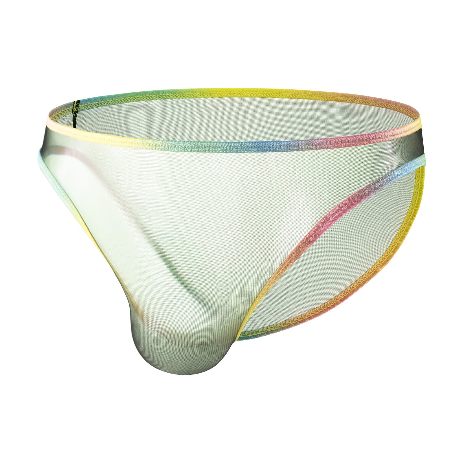 Mesh Brief — Rainbow Trim Collection: No. 4 — Black