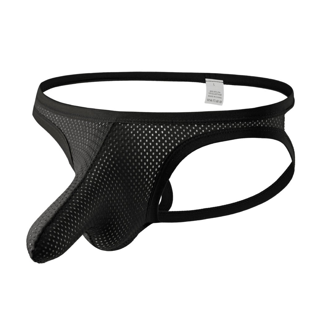 Double Thong Jockstrap Series (Solid Black)
